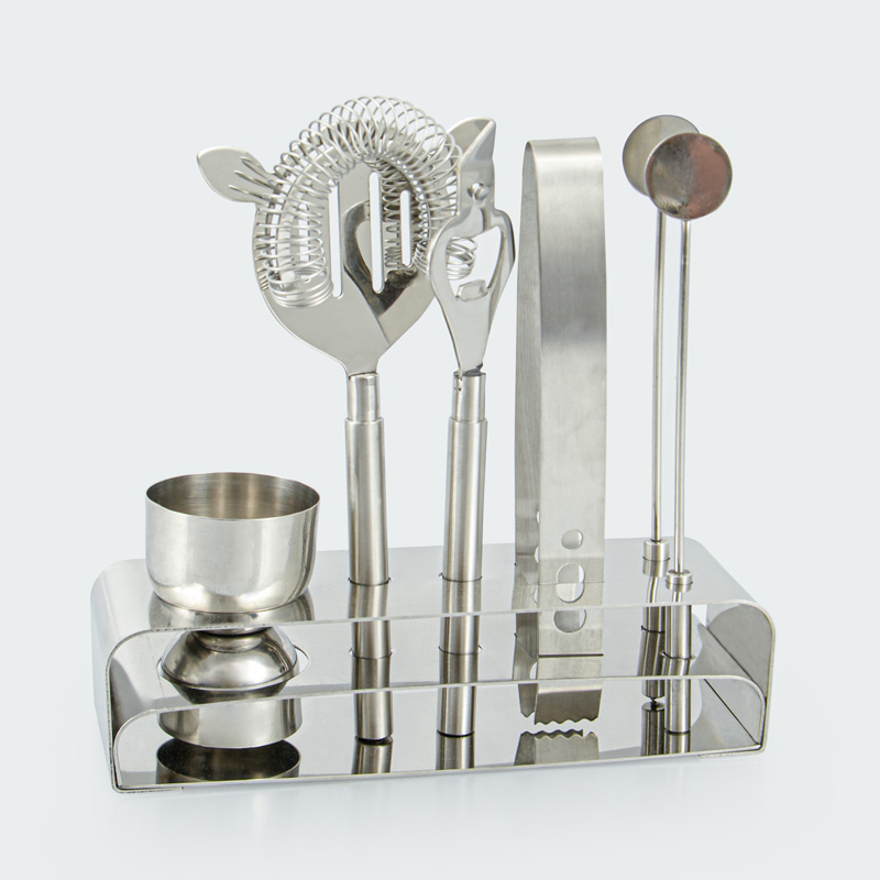 Set à cocktail 7 pièces en inox
