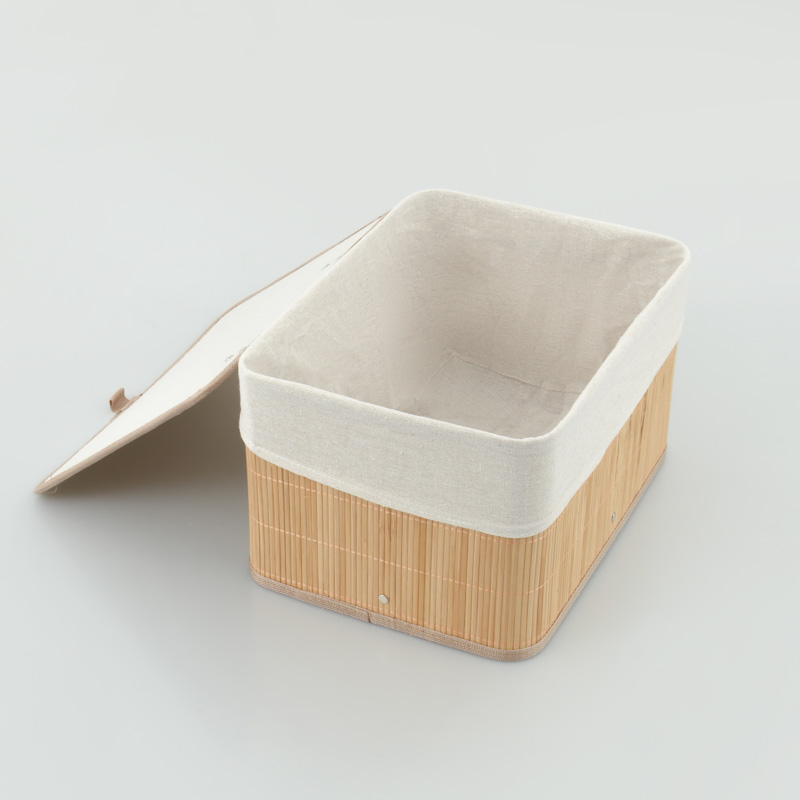 Coffre de rangement en bambou 