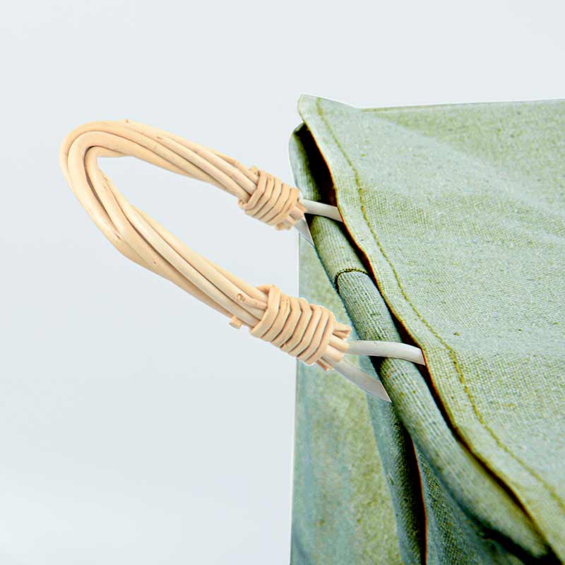 Panier à linge pliable vert kaki
