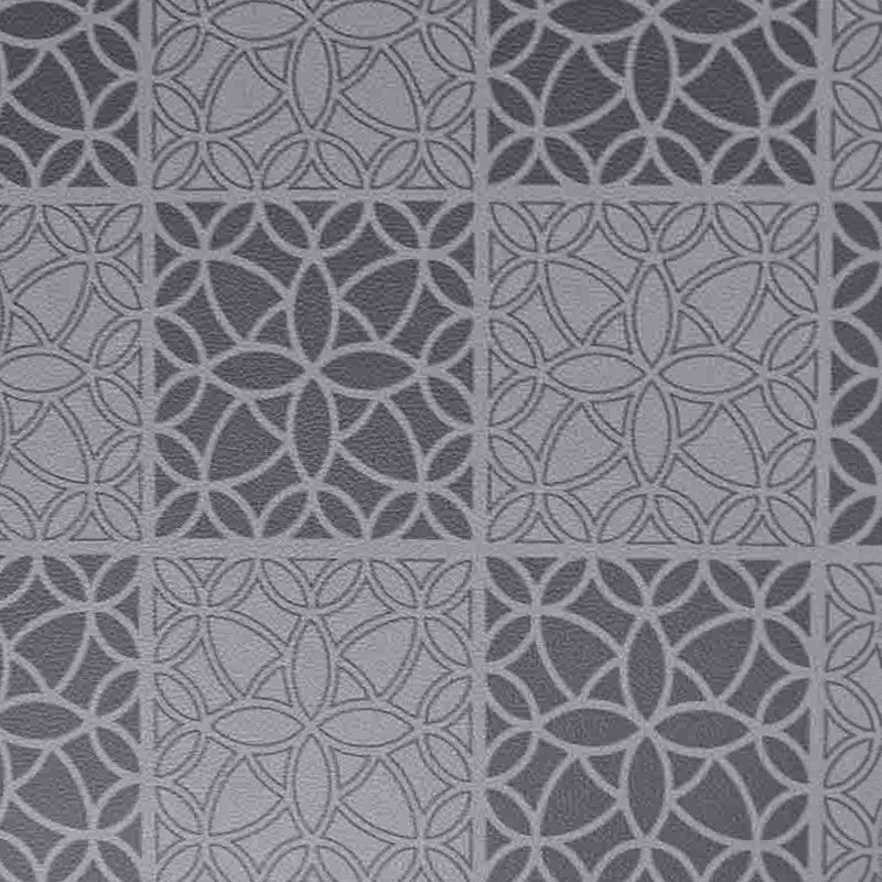 Tapis vinyle 'Mosalia' noir