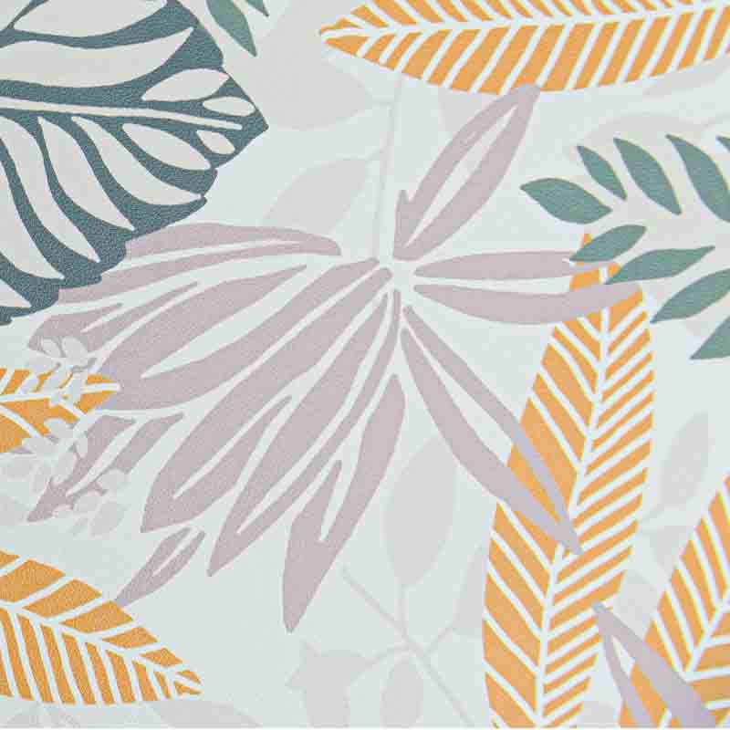 Tapis vinyle 'Caly' vert et jaune