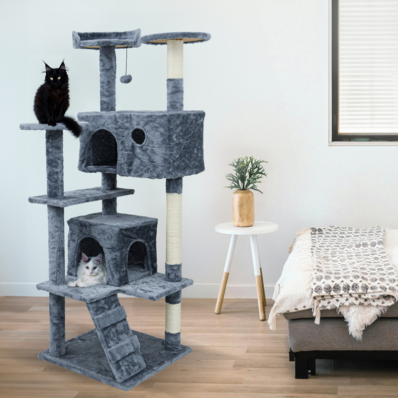 Arbre à chat 2 niches avec échelles