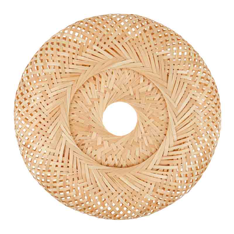 Suspension 'Eolya' en bambou beige