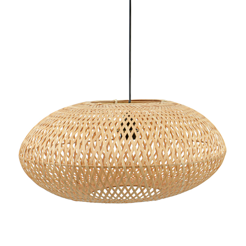 Suspension 'Seona' en bambou beige