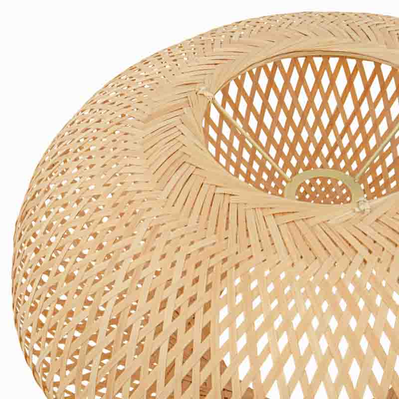 Suspension 'Seona' en bambou beige