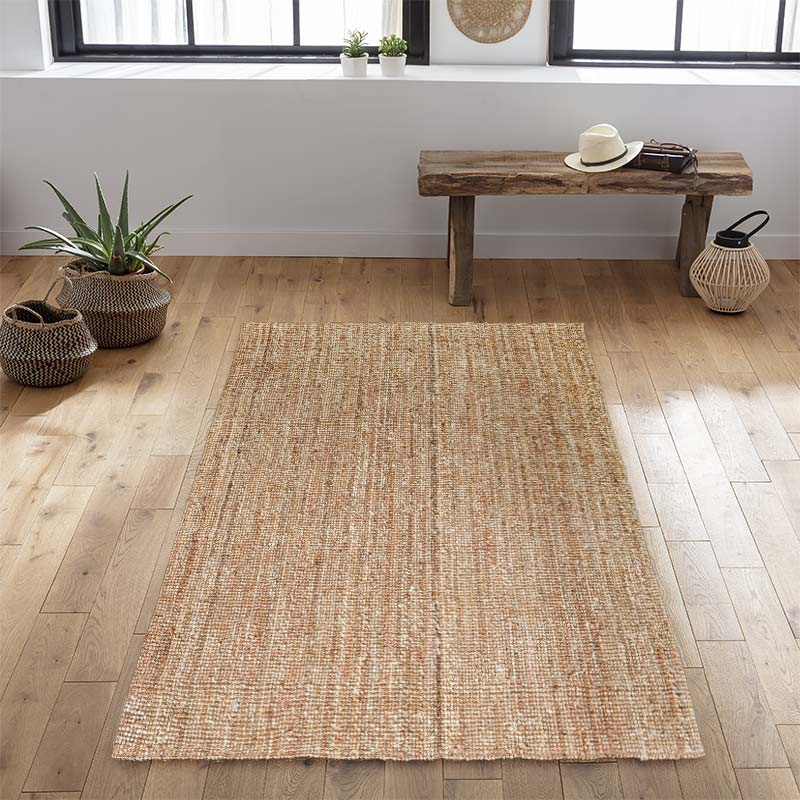 Tapis rectangulaire jute laine 'Jakarta' 