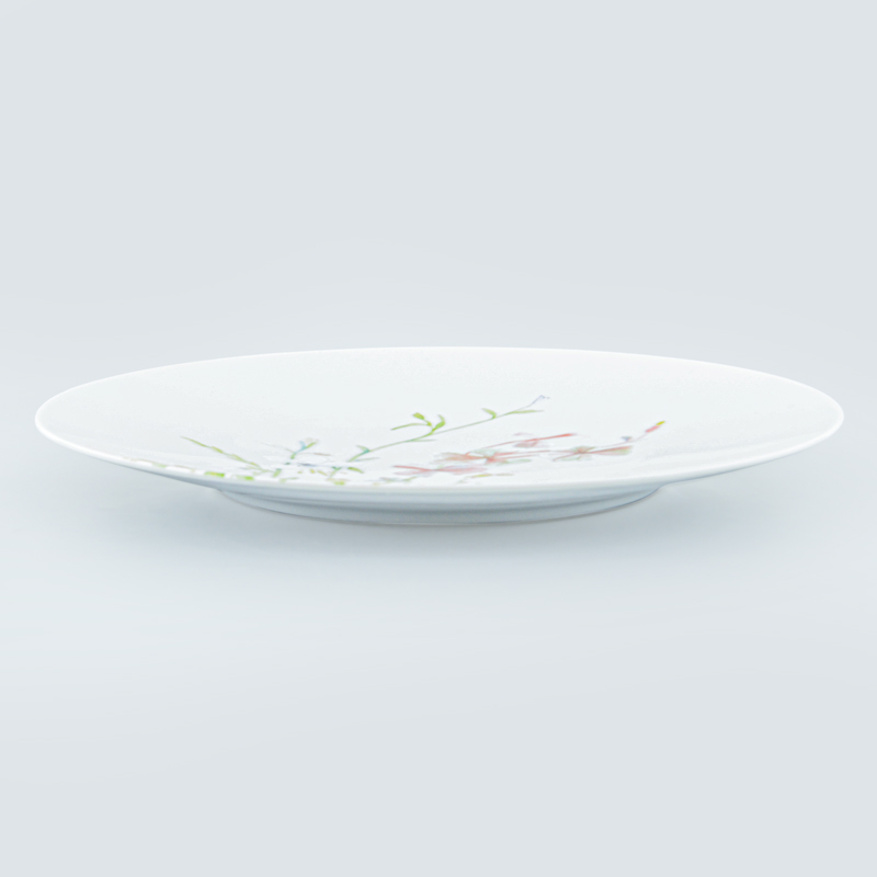Assiette plate décorée 'Floralie'