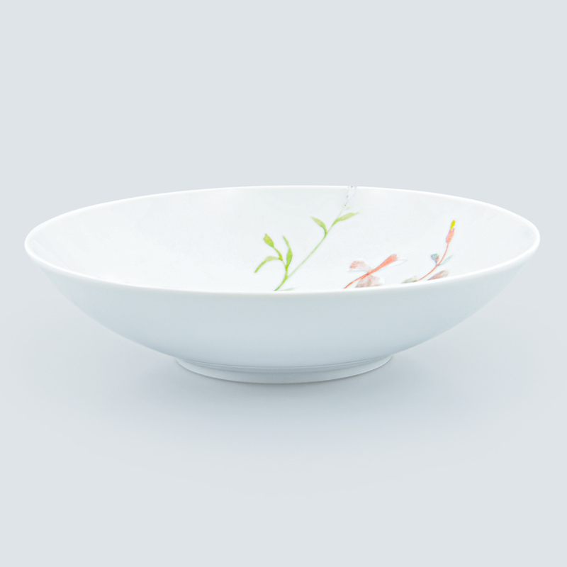 Assiette multiusage décorée 'Floralie'