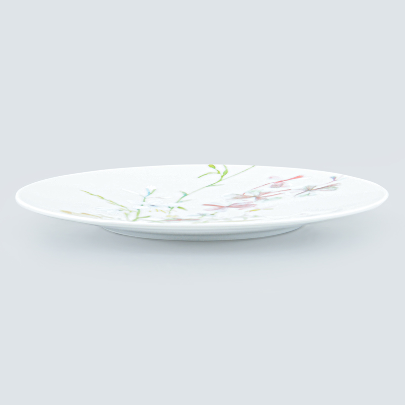 Assiette à dessert décorée 'Floralie'