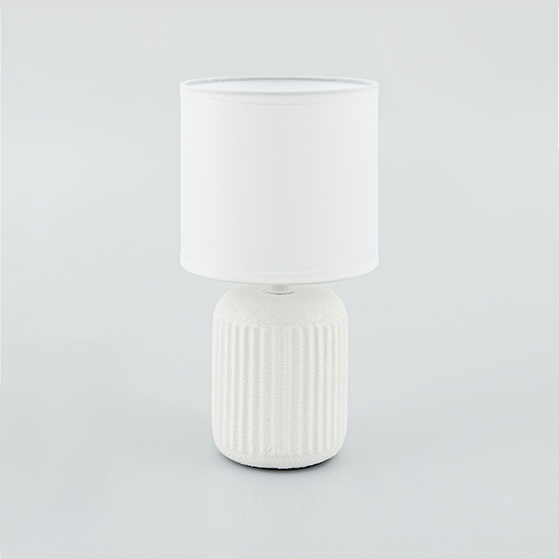 Lampe en céramique 'Amari' blanche