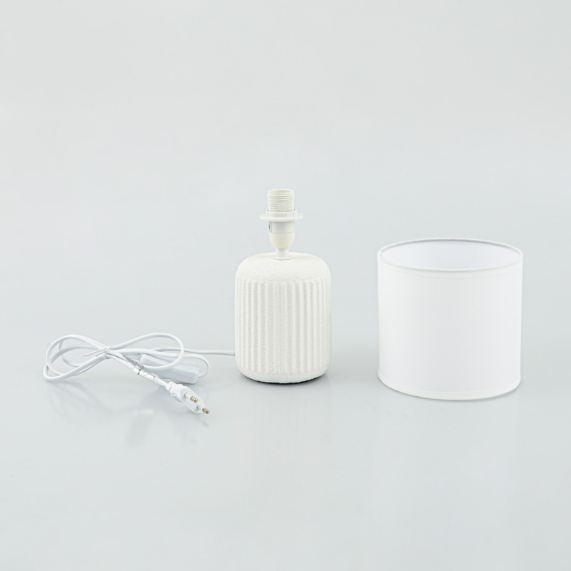 Lampe en céramique 'Amari' blanche