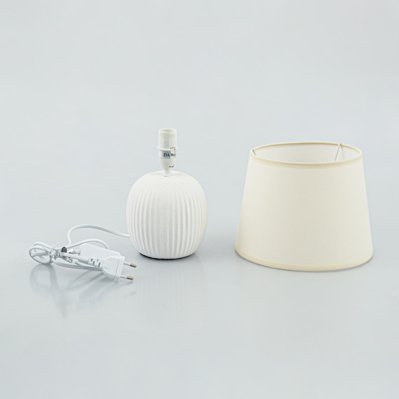 Lampe en céramique 'Jasna' blanche