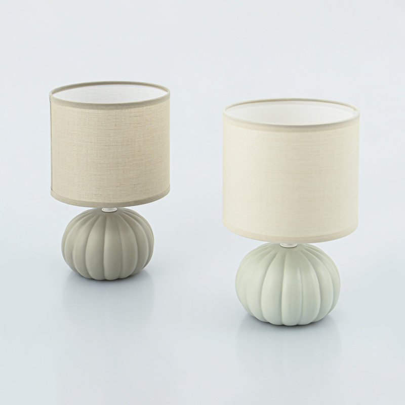 Lampe en céramique 'Hoya' taupe