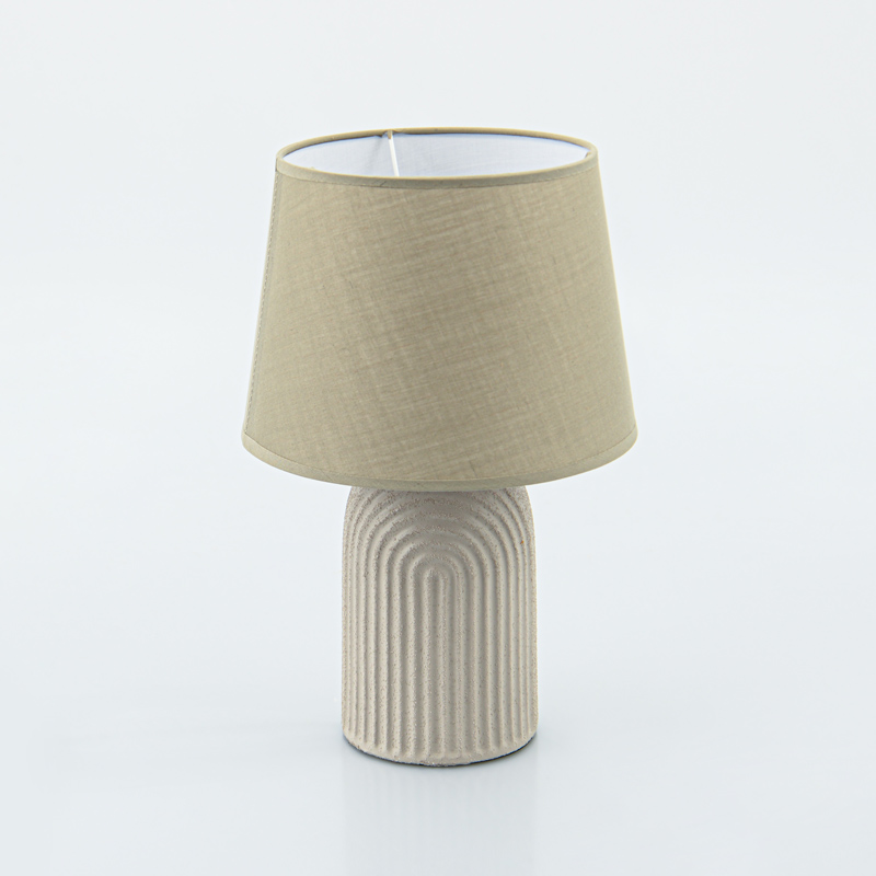 Lampe en céramique 'Selma' taupe