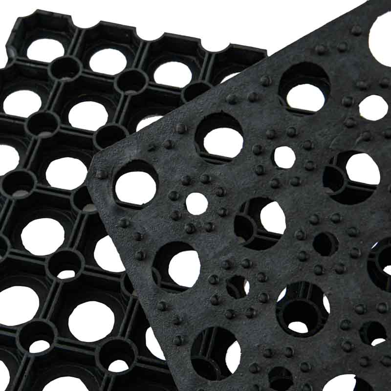 Tapis ajouré cercles en caoutchouc