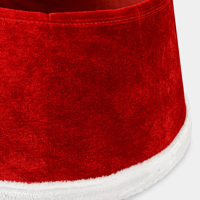 Tour de sapin rouge et blanc 