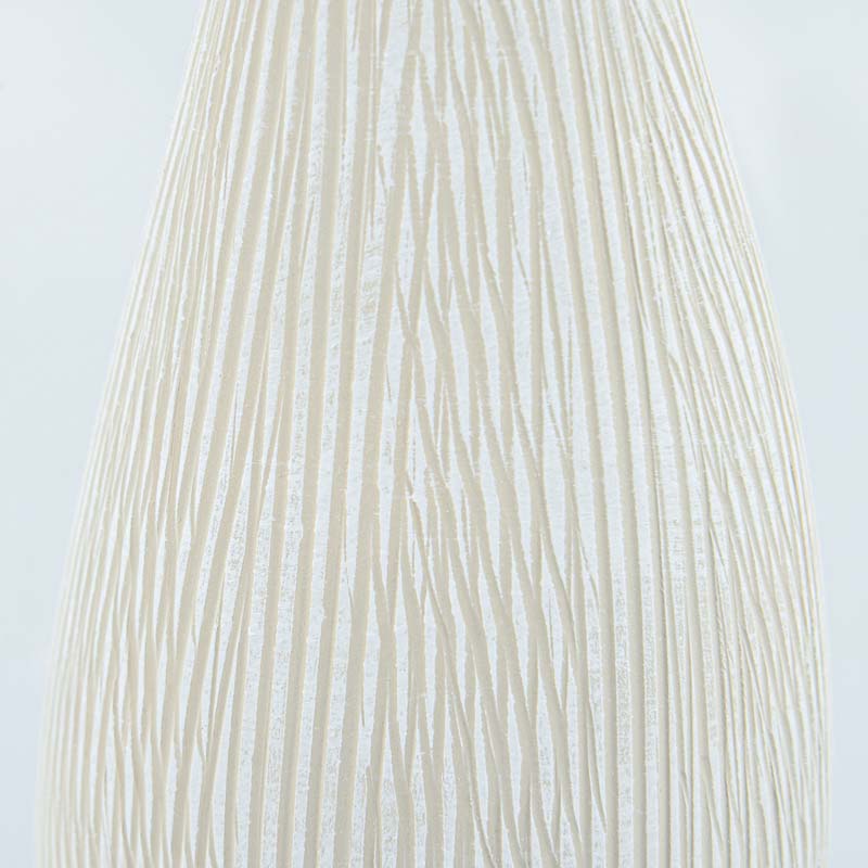 Vase ondine 'Azura' en céramique crème