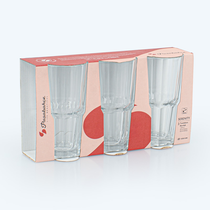 Lot de 3 verres hauts 'Serenity' 37,5cl 