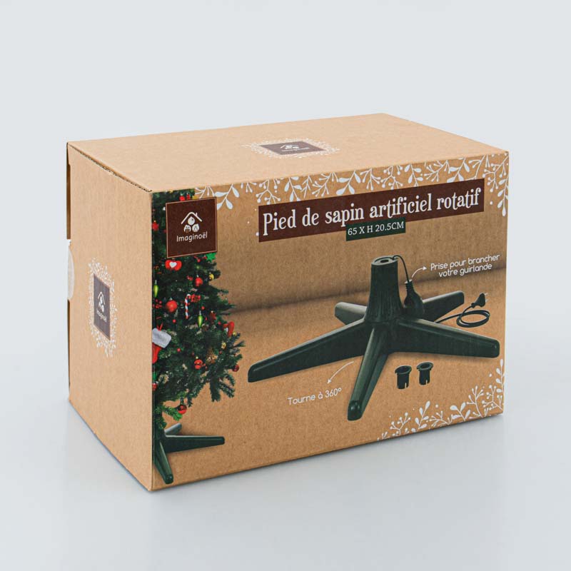 Pied de sapin rotatif 360°