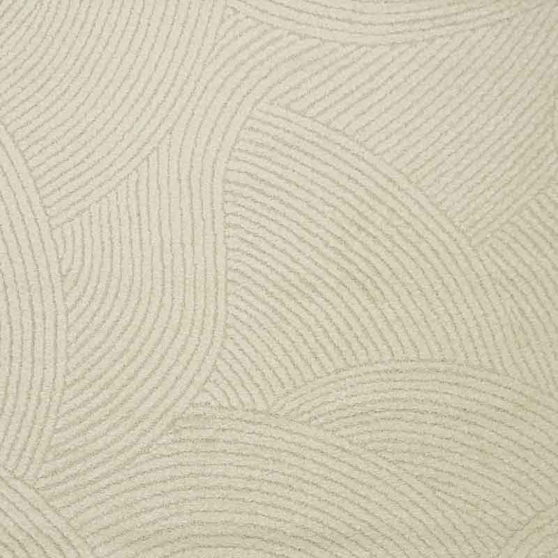 Tapis rectangulaire 'Geoa' couleur crème