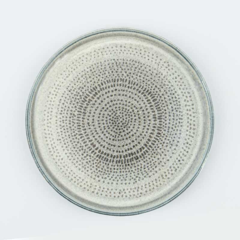 Assiette à dessert 'Leonie' gris