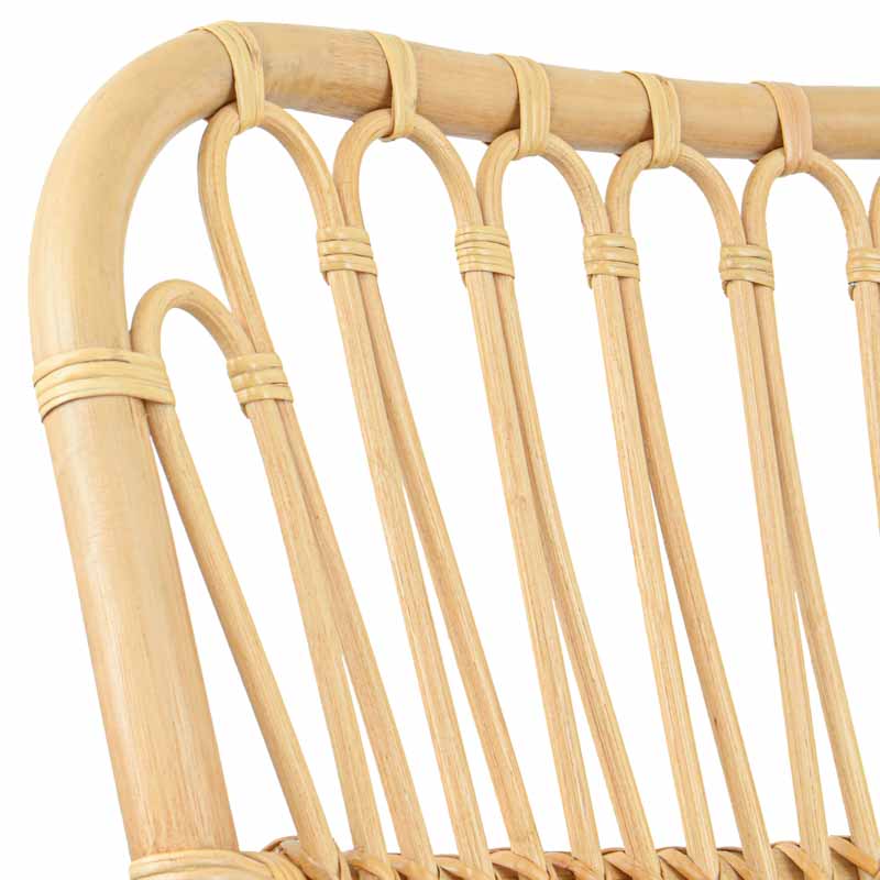 Fauteuil à bascule 'Pablo' en rotin 