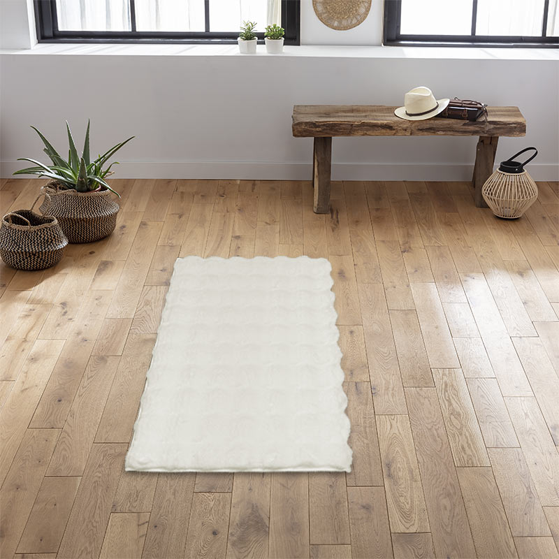 Tapis 'Mountain' blanc