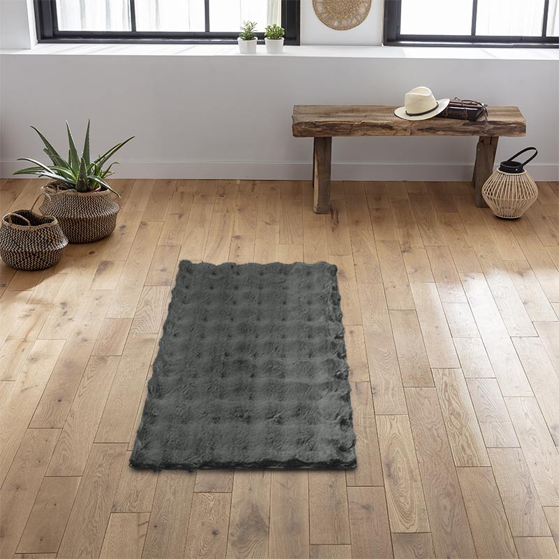 Tapis 'Mountain' couleur anthracite