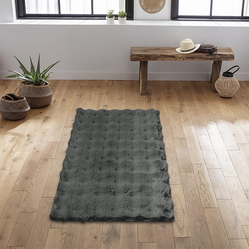 Tapis 'Mountain' couleur anthracite