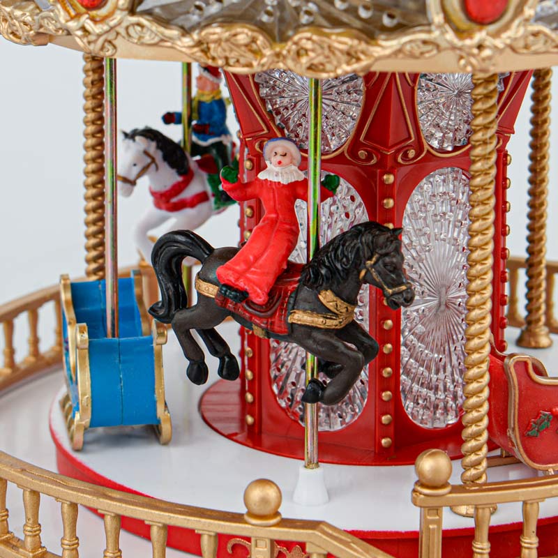Scénette carrousel musicale et lumineuse