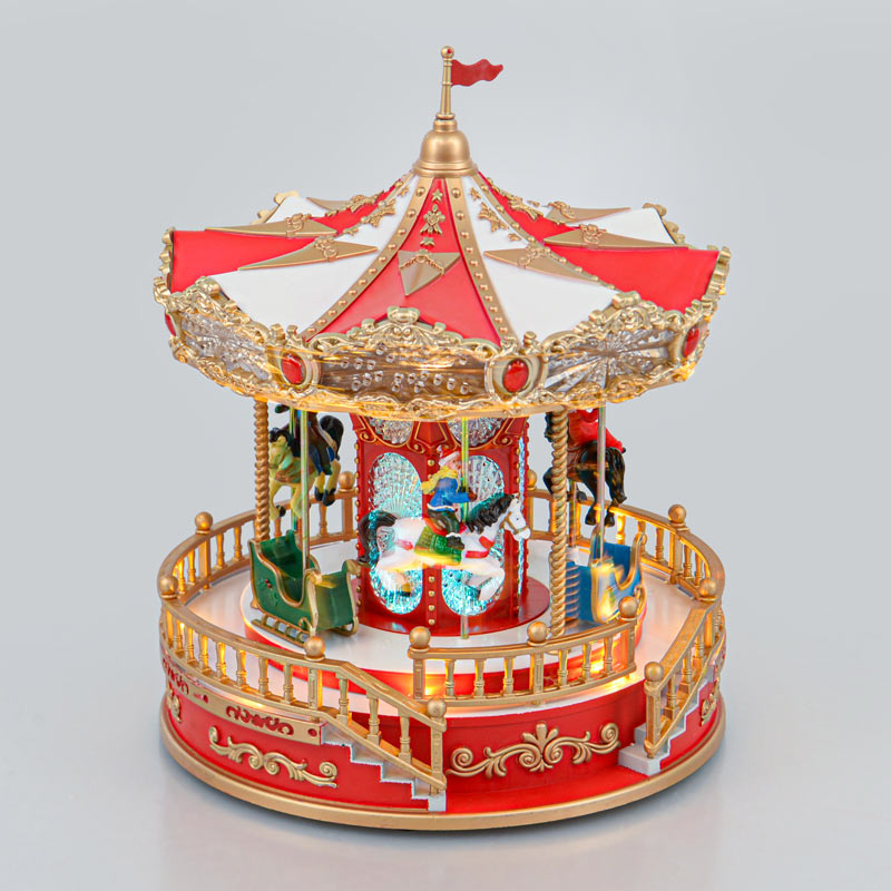 Scénette carrousel musicale et lumineuse