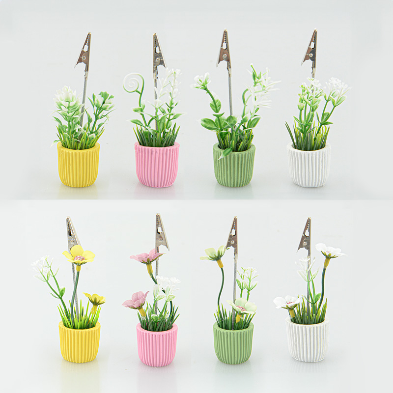 Porte-nom et photo fleurettes