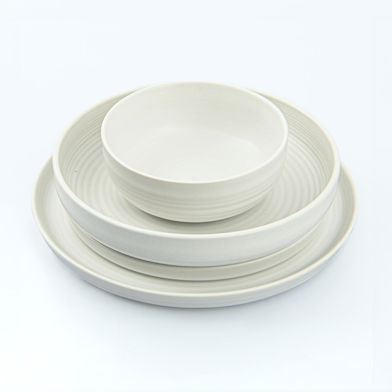 Assiette multiusage 'Nahia' blanche