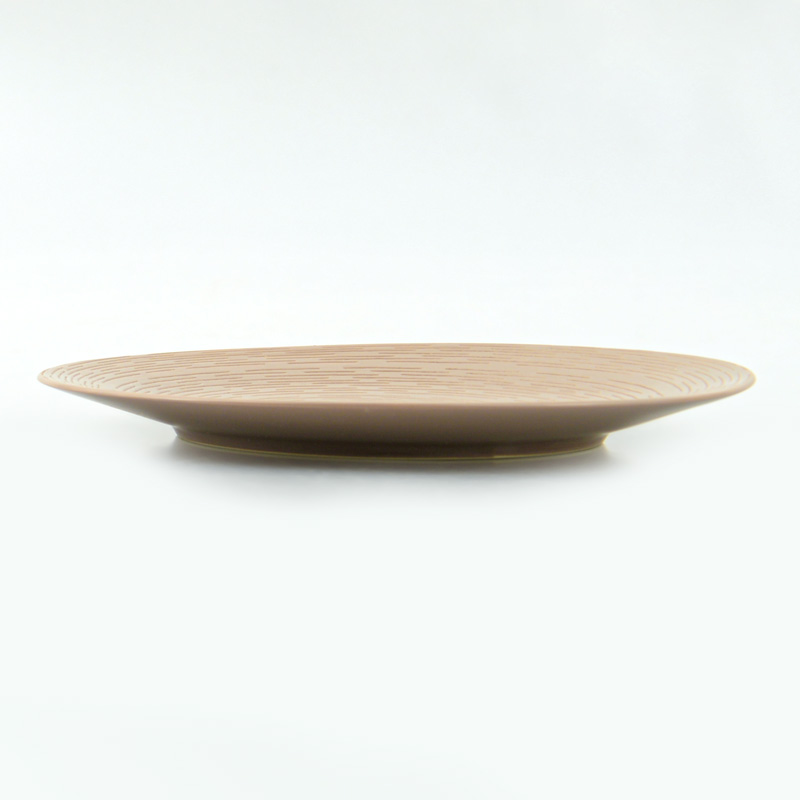 Assiette plate 'Moana' taupe