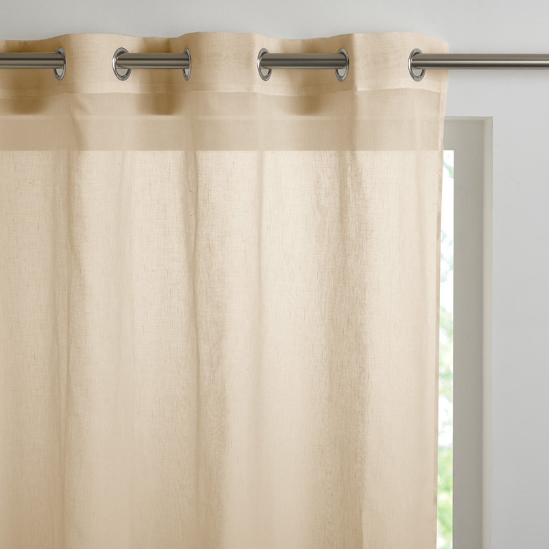 Voilage effet lin 'Renata' beige