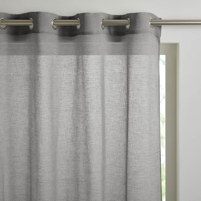 Voilage tissé 'matheïs' gris