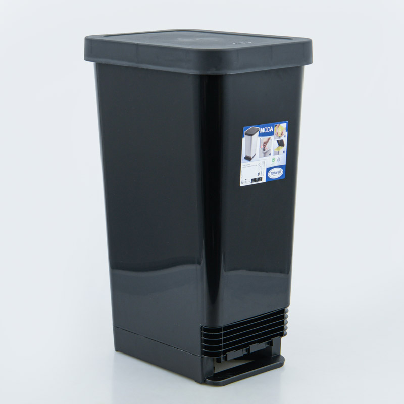 Poubelle 'Moda' noire 45L