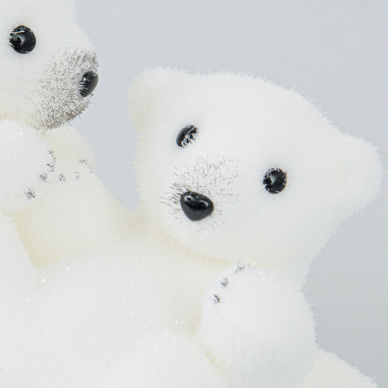 Duo oursons joueurs 'Jardin d'Hiver'