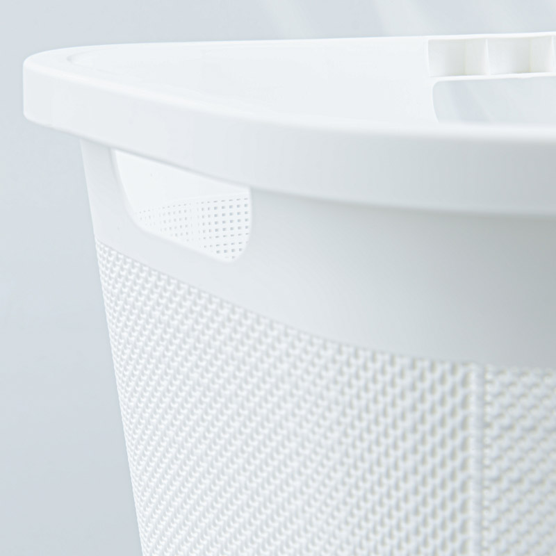Panier à linge 'Dacca' blanc