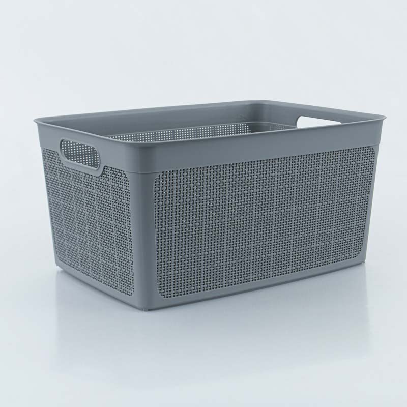 Panier à linge 'Dacca' gris
