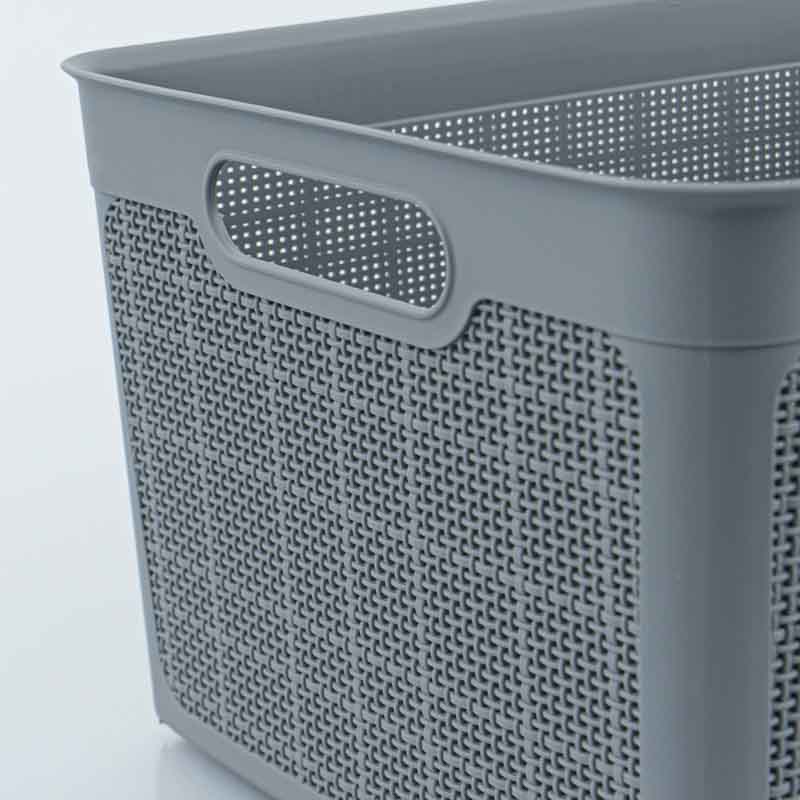 Panier à linge 'Dacca' gris