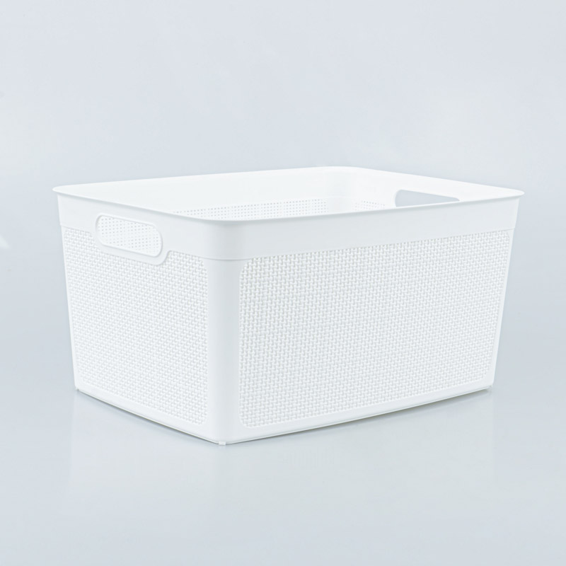 Panier à linge 'Dacca' blanc