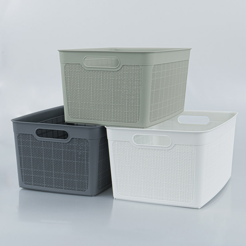 Panier à linge 'Dacca' blanc