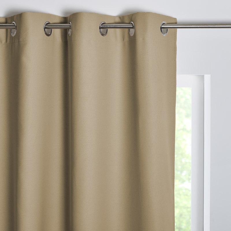 Rideau occultant jacquard 'Luscinia' taupe