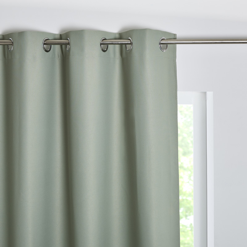 Rideau occultant jacquard 'Luscinia' vert