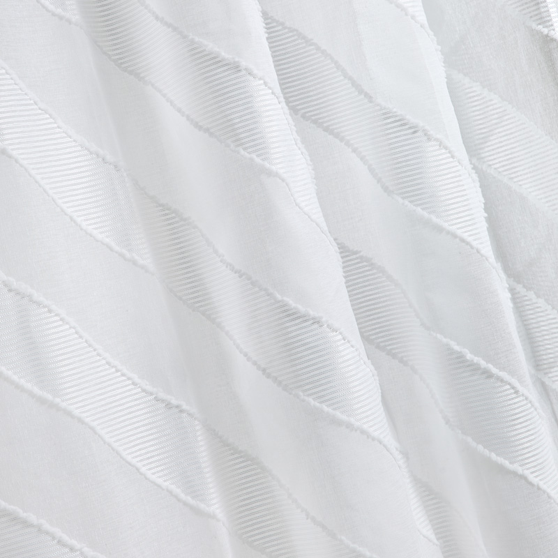 Voilage tufté 'Natalia' blanc