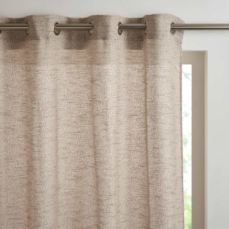 Voilage effet maille chiné 'Verena' taupe