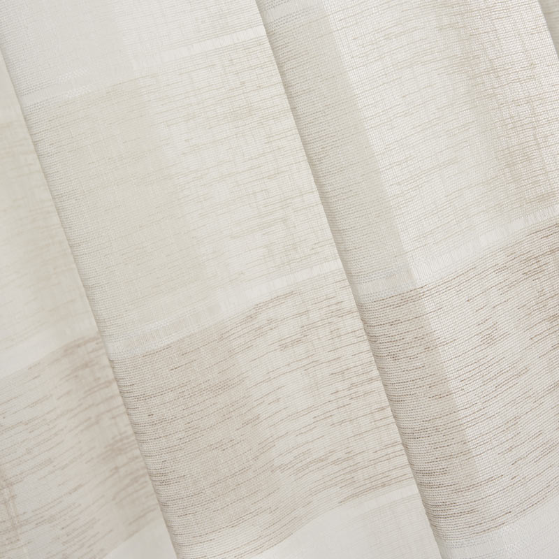 Voilage étamine 'Aïleen' beige et taupe