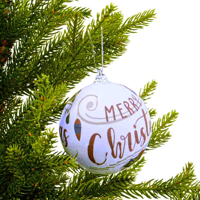 Boule de Noël Merry Christmas  