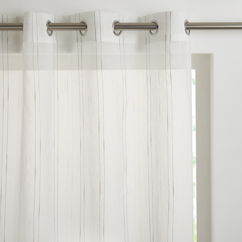 Voilage étamine 'Rafaële' blanc